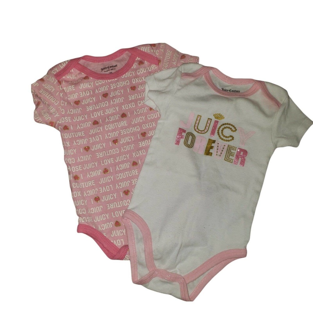 Juicy Couture Baby One Piece Outfits Size 18 Months Both GUC